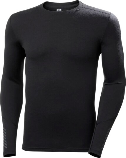 Helly Hansen Herre Lifa Merino Mellomvekt Crew Basislag Lifa® Svart 2xl Svart2XL Helly Hansen Herre Lifa Merino Mellomvekt Crew Basislag Lifa® Svart 2xl Svart2XL