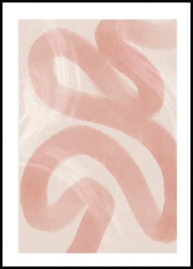 Pink Abstract Plakat Plakat / 70x100cm