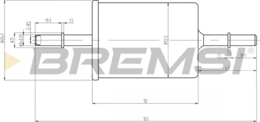 Drivstoffilter BREMSI FE0062