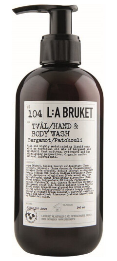 L:a Bruket 104 Hand & Body Wash Bergamot/Patchouli (Størrelse: 240 ML) L:a Bruket 104 Hand & Body Wash Bergamot/Patchouli (Størrelse: 240 ML)
