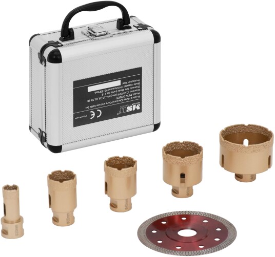 Bor Msw Diamant Hullsager For Vinkelsliper 20/35/40/50/68 115 Mm M14 – Sett Bor Msw Diamant Hullsager For Vinkelsliper 20/35/40/50/68 115 Mm M14 – Sett