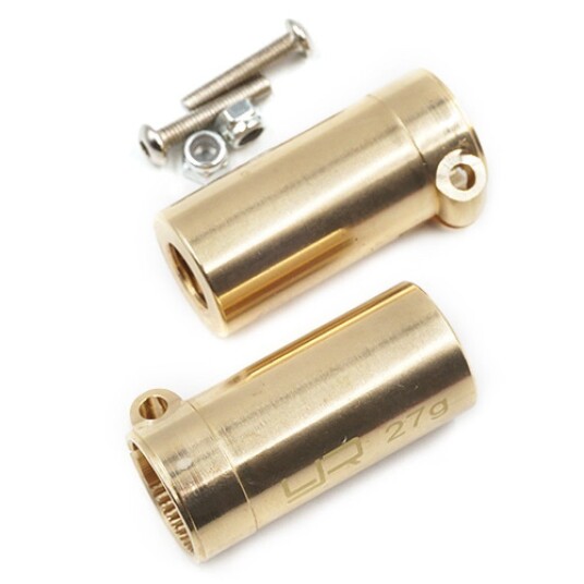 Yeah Racing AXSC-007 Brass Rear Axle Lock Out 2pcs For Axial SCX
