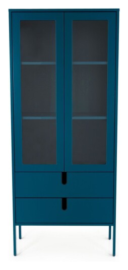TENZO - Uno Vitrine m. 2 dører, Petrol Unoliving