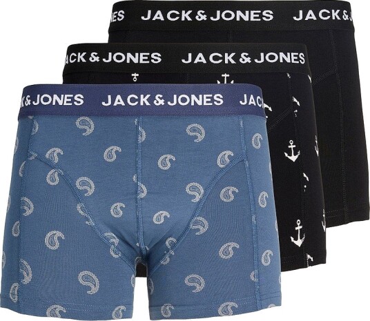 Jack & Jones Boksershorts jacCentral Trunks 3 pakning Rød