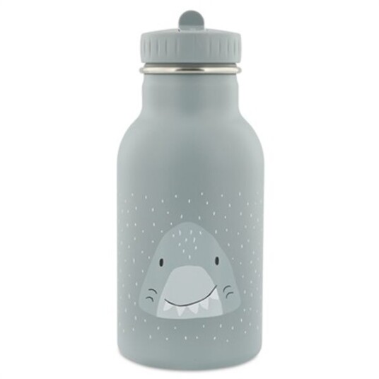 Trixie Mr. Shark Drikkeflaske i stål til barn 350ml gråblå