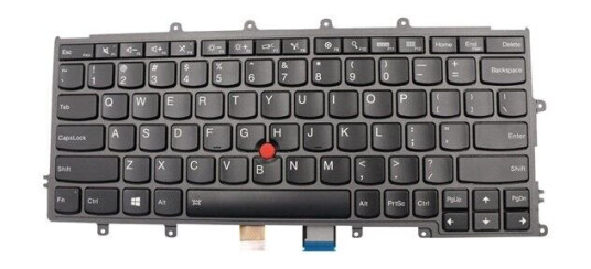 Lenovo Lite-On - Brbart tastatur - til utskifting - Amerikansk Engelsk - Svart