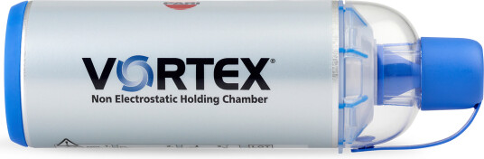 Vortex inhalasjonskammer med munnstykke 1 stk
