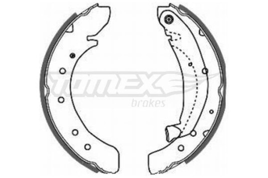 Bremsesko sett TOMEX Brakes TX 20 50 Bremsesko sett TOMEX Brakes TX 20 50