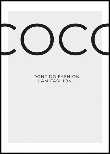 Coco"s Fashion Statement Plakat Plakat / 70x100cm