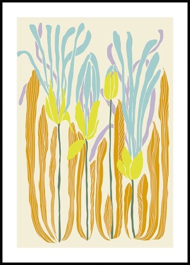 mellow anticipation budding flowers Plakat Plakat / 30x40cm