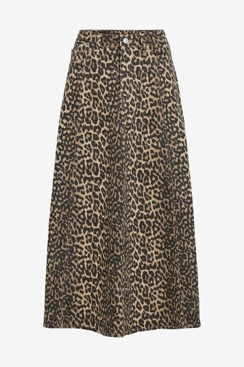 Vila - Skjørt Vichia Leopard Skirt - Brun