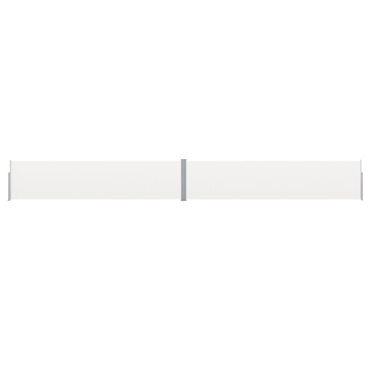 vidaXL Uttrekkbar sidemarkise 170x1200 cm kremhvit