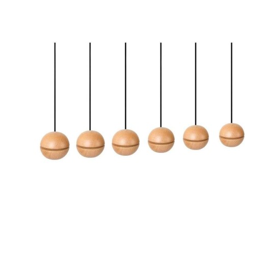 Envostar - Wooden Balls 6 Pendel Wood/Black