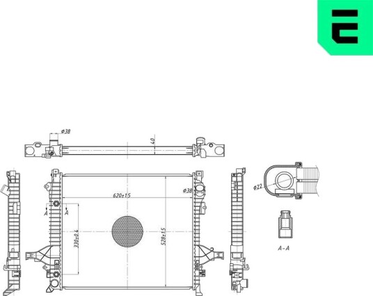 ERA 673069 Radiator motorkjøling