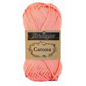 Scheepjes Catona Garn Unicolor 264 Light Coral