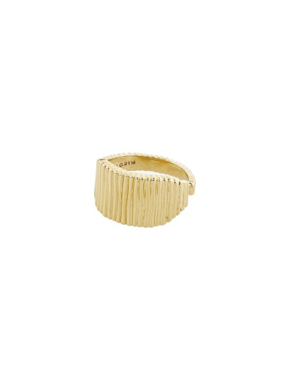 Pilgrim Jemma Square Signet Ring Gold-Plated - GOLD PLATED - One Size