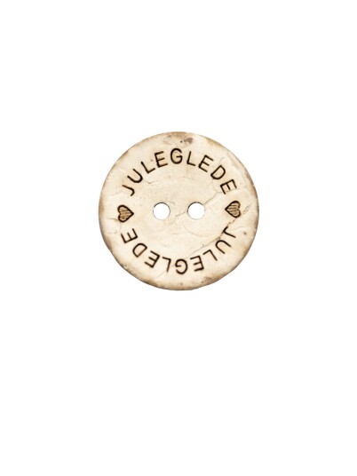 Kort Og Godt Knapp Juleglede 22Mm