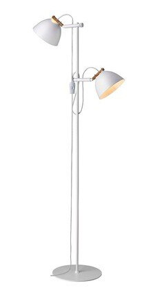 Halo Design - ÅRHUS gulvlampe 2L Ø18 G9, Hvit / Tre Halo Design - ÅRHUS gulvlampe 2L Ø18 G9, Hvit / Tre