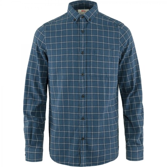 Fjellreven  ÖVik Flannel Shirt M Herre, 534-055 Indigo Blue-Flint Grey, 2XL