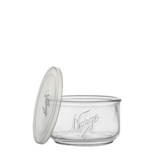 Norgesglasset Oppbevaringsglass med plastlokk, 370ml