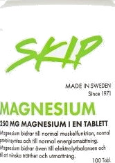 SKIP Magnesium 100 tabletter SKIP Magnesium 100 tabletter