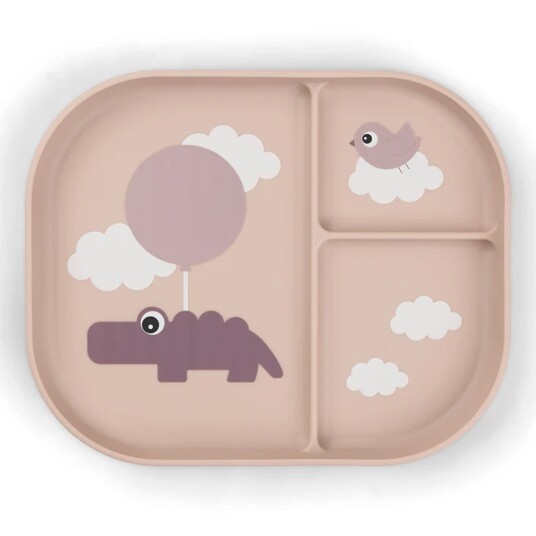 Done by Deer ™ Foodie Happy-menytallerken clouds Rosa