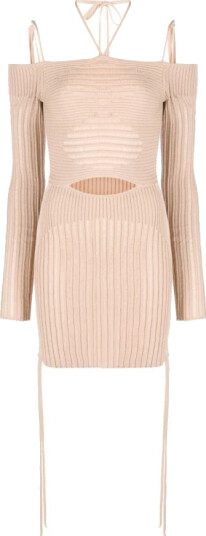 Andrea Adamo Dame Kjoler Beige L, Andrea Adamo Dame Kjoler Beige L,