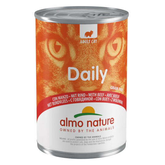 Almo Nature Daily Økonomipakke Menu 24 X 400 G Storfekjøtt