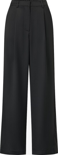 Malina Sarah Elastic Waist Satin Trousers Black 38