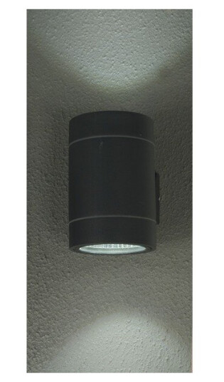 Scan Lamps Utelampe cyklo vegg mørkgrå 2 x 3w led ip 54