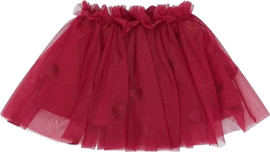 THE NEW SIBLINGS Tnsbynalla Mesh Skirt - RIO RED EMB - 68