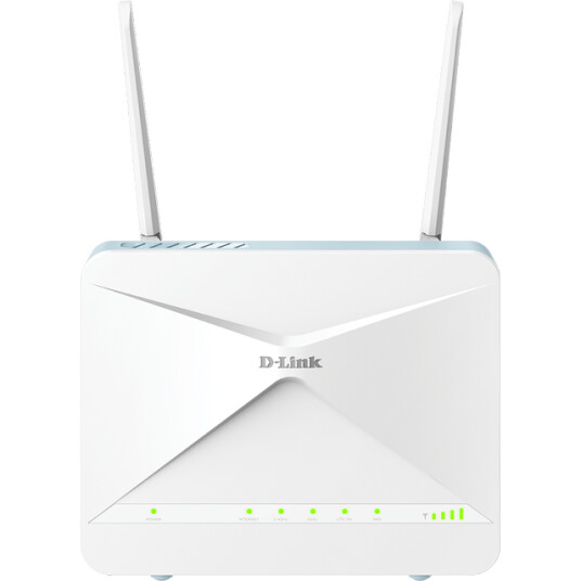 D-Link G415 EAGLE PRO AI Wi-Fi 6 Ruter med 4G og Gigabit Ethernet - Blå/Hvit D-Link G415 EAGLE PRO AI Wi-Fi 6 Ruter med 4G og Gigabit Ethernet - Blå/Hvit