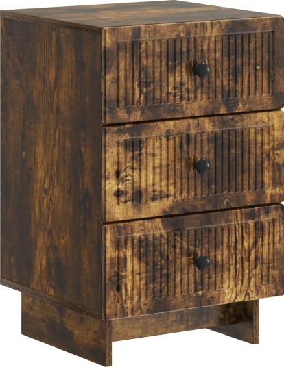  Nattbordskap Røkt Eik 43 x 41 x 66,5 cm Konstruert tre