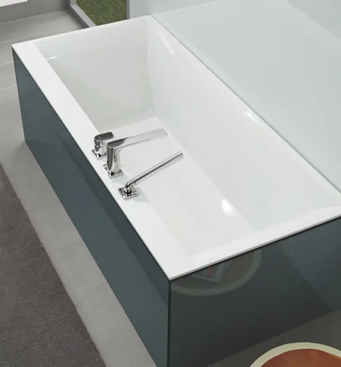 VILLEROY & BOCH SQUARO EDGE 12 BADEKAR 180X80 FOR INNBYGGING MED AVLØPSSETT I KROM VILLEROY & BOCH SQUARO EDGE 12 BADEKAR 180X80 FOR INNBYGGING MED AVLØPSSETT I KROM