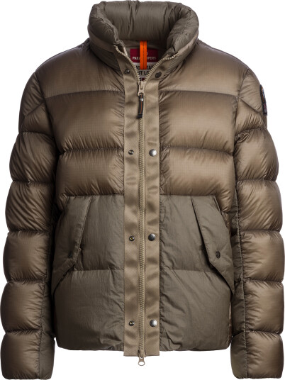 Parajumpers Men"s Golburn Short Down Jacket Slate Mud L Parajumpers Men"s Golburn Short Down Jacket Slate Mud L
