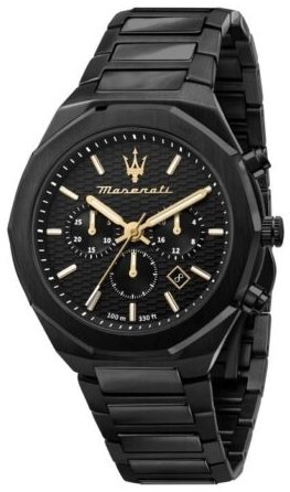 Maserati Herreklokke R8873642005 Stile Sort/Stål Ø45 mm