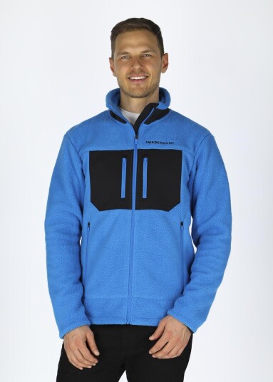 Swedemount Lofoten Stretch Pile Blue/Black L Pile Jakker Swedemount Lofoten Stretch Pile Blue/Black L Pile Jakker
