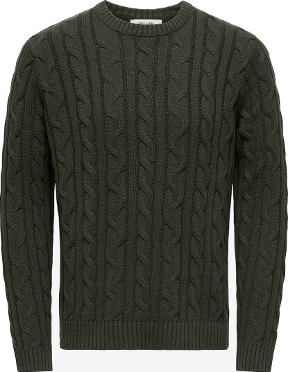 ONLY & SONS Genser Onskim Ls Cabel Crew Reg Grønn ONLY & SONS Genser Onskim Ls Cabel Crew Reg Grønn