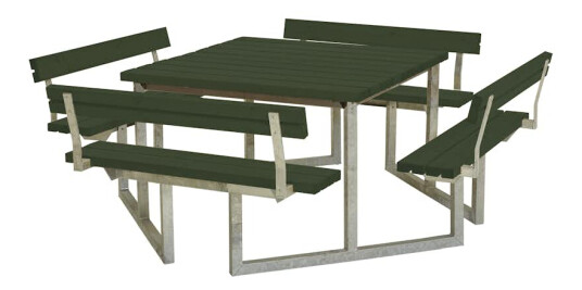Piknikbord PLUS Twist 204 cm Grønn
