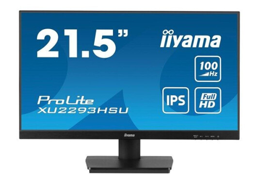 Iiyama ProLite XU2293HSU-B7 21.5" Full HD LED PC-skjerm med IPS og 100Hz Svart