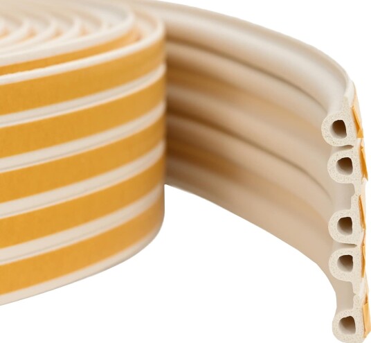 vidaXL Selvklebende vindusforsegling Hvit 9 x 6 mm 50 m EPDM Skum