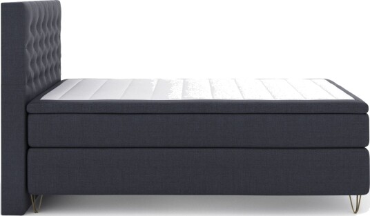 Select No 6 Kontinentalseng 160x200 Fast Lateks/Memory Blå/V formede Metallben