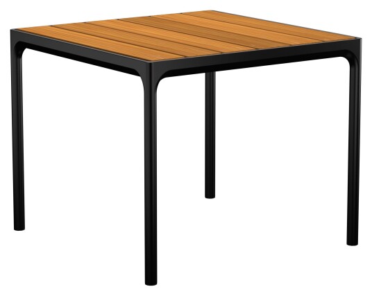HOUE - FOUR Hagebord 90x90 cm - Bambus Topp HOUE - FOUR Hagebord 90x90 cm - Bambus Topp