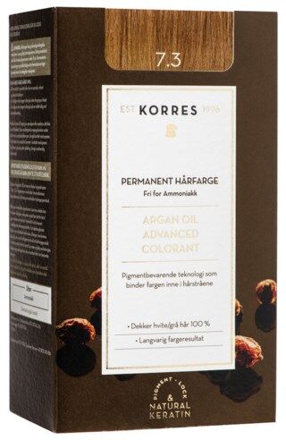 Korres Argan Oil Advanced Colorant 7.3 Golden/honey Blonde