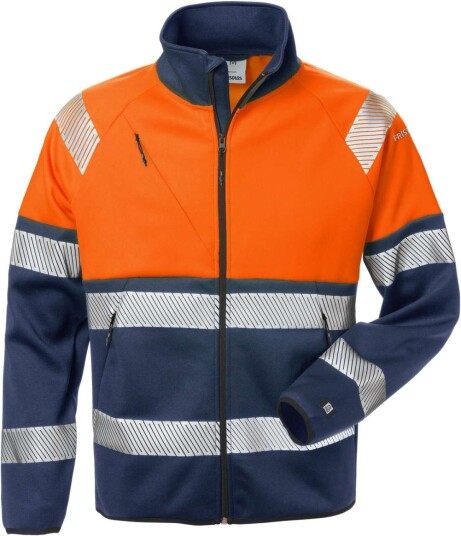 Fristads Softshelljacka 4517 Ssl Klass 1 Varselorange/marinblå L