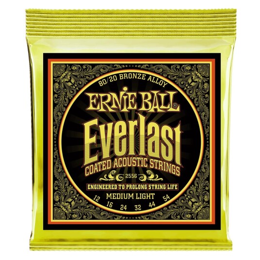 Ernie Ball Eb-2556 Everlast Medium Light 012-054 Bronze Ernie Ball Eb-2556 Everlast Medium Light 012-054 Bronze