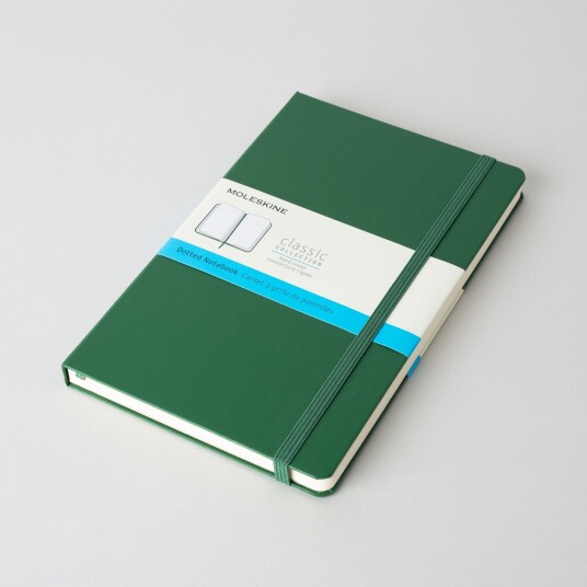 Moleskine Classic, A5 (Hardcover), Myrtle Green / Dotted