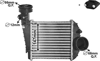 Intercooler VAN WEZEL 58004360