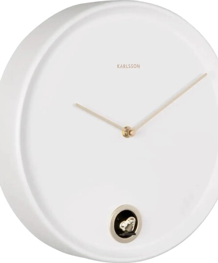 KARLSSON Wall Clock Esencia Cuckoo White White Ø 30 CM