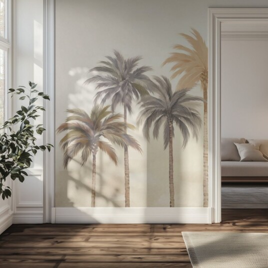 Tapet   Tropisk Palmedesign